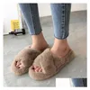 Slippers Sliders обувь обувь обувь домашние повседневные пушистые тапочки мягкий комфорт