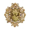 Pins Brooches Lot 12pcs Crystal Flower Vintage Victorian Cameo Brooch Pin Set for Women 221128