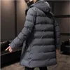 Mens Down Parkas Men Winter Jacket Warm Hooded Solid Man Jackets and Coats Outwear Windbreaker Male Long Parka Overcoats Plus Size Black Grey 4XL 221129