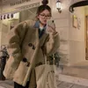Wo Korean Style Lamb Wool Women Winter All-Match Loose Furry Coat Ladies Fashion Streetwear Pockets Plush Coats 221129