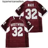 Custom Khalil Mack 32# High School Football Jersey Stitched White Red Any Names Number Size S-4XL