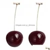 Dangle Chandelier Fashion Korean Simation Cherry Dangle Brincho