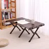 Meubles de Camping, Table pliante Portable, rouleau d'extérieur, bureau de pique-nique en bois, noyer, voyage