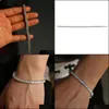 Bracelets de charme designer de moda SQAURE CZ Pavimented Tennis Bracelet Bangle Jóias de Hip Hop Iced Out Chain para homens Drop Deli Dhgarden Dhhfy