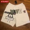 Herrshorts Atsunset 2022 Men Summer New Hot Casual Shorts Cartoon Print Solid Cotton Clothing Shorts Hawaii Fashion Bottoms T221129 T221129