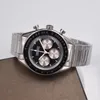 ساعة معصم 40 ملم رجل wristwatch فاخر العلامة التجارية رجالي الفولاذ المقاوم للصدأ كرونوغراف الكوارتز الساعات رجال الأعمال رجال الساعة ساعة