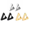 Boucles d'oreilles créoles Triangle pour femmes acier inoxydable Cartilage oreille couleur or Punk Piercing accessoires bijoux en gros KAE280