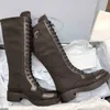 Nouvelles bottes Knight Brand Triangle d'hiver d'automne en lace