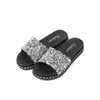 Pantofole LLUUMIU Donna Estate Moda Paillettes Sandali casual Indossano scarpe infradito con fondo piatto Infradito Sparkle