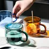 Mugs Double Bottom Colored Glass Wine Drinking Tumbler Whiskey Vodka Cup Coffee Juice Water Cups Tea Creative Mug