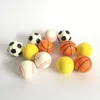 Decompression Toy 6 3cm Squeeze Stress Ball Relief s Per bambini Bambini Schiuma morbida Spugna Calcio Pallacanestro Calcio Anti Fidget 221129