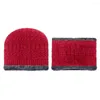 Ball Caps Children's Winter Hat sjaal tweedelig pak fluwelen warme sets pet