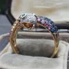 Wedding Rings VAGZEB Fashion Trends Animal Snake Women Ring Gold Silver Color CZ Stone Exquisite Stackable Snake-shape Trendy