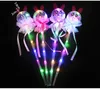 Party Favor Princess Light-Up Magic Ball Wand Glow Stick Witch Wizard Led Wands Halloween Chrismas Rave Toy for Kids Birthday