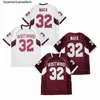 Custom Khalil Mack 32# High School Football Jersey Stitched White Red Any Names Number Size S-4XL