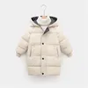 Down Coat Children's Winter Teenage Baby Boys Girls Cotton-padded Parka s Thicken Warm Long Jackets Toddler Kids Outerwear 221129