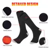 Спортивные носки зимнее тепловое отопление USB -зарядка Постоянная температура Комфорт водонепроницаемый набор наружных носков для женщины L2210265349613