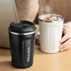 Caneca de xícara de café em aço inoxidável caneca de 380/510ml à prova de vazamento Travel Thermal Vacuum Thermal Farda Isolada Copo Garrafa de Água