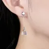 Boucles d'oreilles pendantes Hemiston 925 en argent Sterling fleur coréenne cristal Long pendentif femme bijoux cadeau pour les femmes