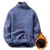 Men's Sweaters Trendy Autumn Sweater Knitwear Spring Thicken Pure Color Winter Keep Warm
