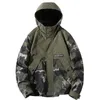 Mens Jackets Men Bomber Jacket 100% Cotton Chaqueta Hooded Camouflage Casual Windbreaker Steetwear Outwear 221129