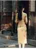 Roupas étnicas modernas Cheongsam Mulheres longas QIPAO Vestido chinês qi pao Party vintage Elegante camurça de alta qualidade melhorada