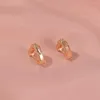 Hoop Earrings Meetvii Simple Lovely Girl Heart Small Hoops Gold Silver Color Shiny CZ Boho Minimal Thin For Women Ear Jewelry