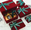 Streamer Toys Christmas flannel bow rectangular heaven and earth cover empty box birthday gift box