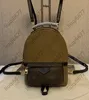 Designer bags womens Genuine Leather backpacks Plain springs Travel School Bag palm Purse Crossbody Bag Mini Backpack Style281I