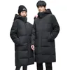 Mens Down Parkas Brand Winter Long Jacket Women Couples Warm Hooded Korean Cotton Padded Coats Windbreaker 221129