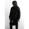 Heren Hoodies jas herfst winter losse mode hoodie in de lange jas casual vest zipper decoratief hiphop groot formaat