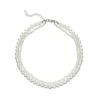 Chains Double Layer Pearl Necklace For Women Party Jewelry Gift