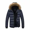 Mens Down Parkas Fashion Long Hooded Winter Coat Thick Warm Jacket Windproof Wool Liner Parka 221129