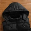 Gilet da uomo Gilet da uomo nuovo senza maniche invernale Gilet da uomo Gilet caldo con cappuccio spesso Gilet Homme