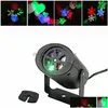 Effets LED RVBW Laser Light Glory Shine Flocon de neige 3W Projecteur LED Lampe mobile intérieure pour enfants Noël Holloween Décoration Drop Dhcra