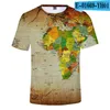 Мужские футболки T 2022 3D футболки Earth Tee Men Men/Women Tshirt Summer Hetableable Boy/Girl
