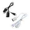 20ft netsnoer kabel e27 lampbases ronde plug met schakelaardraad voor kroonluchter lamphouderlamp 265V hangende lichtstop