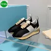 Luxury mens casual shoes Bumper Low top sneaker apricot beige black white pink nylon green snakeskin iron dark grey snake fashion men women sneakers trainers