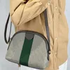 Klasik tasarımcı kabuk çantaları moda kadın omuz çantası lüks küçük çapraz vücut çantası ayarlanabilir zincir çanta mektubu fermuar kolye kırmızı yeşil şerit tasarımı