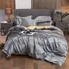 Set di biancheria da letto set di macchie rayon di fascia alta set di copripiumino taglie forti di qualità foglie di coperta liscia e federa 221206