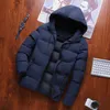 Erkekler Down Parkas Hooded Puffer Ceketler Erkekler Sonbahar Kış Rüzgar Çeker Ceketleri Erkek Moda Giyim Pamuk Yastıklı Ceket Erkekleri Kaput 221128