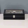 Boîtes à bijoux 10 Grids Man Organisateur pour ES PU Leather Box Case Gift P J220823