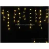 Led Strings Ice String Light 100Leds 4M 120 Leds Fairy Lamp 110V 220V For Party Wedding Led Twinkle Lighting Christmas Drop Delivery Dhs30