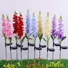 Simulering Violets Flowers Light LED Solar Lawn Lamp Vattentäta Flower Lights For Home Garden Landscape Decoration