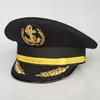 Bérets Navy Captain Cap Seaman Big Stage Performance Hat Mens Fedora 2022