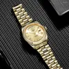 Relojes de pulsera Moda Día Fecha Relojes automáticos Hombres Lujo Oro Japón MIYOTA Move Reloj para hombre Cristal de zafiro Deporte 100 m Buceo Mecánico