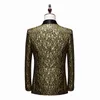 Abiti da uomo Blazer Uomo Banchetto Festa Ballo di fine anno Slim Fit Abito da smoking da sposa Giacche Scialle Risvolto Costume di scena Discoteca Cantante Ospite Ballerino 221128