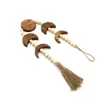 Objets décoratifs Figurines Longueur 75 cm Décoration d'ameublement Pendentif en bois Tapisserie tissée pompon rétro Décoration d'intérieur Pendentif Décoration murale 221129