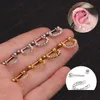 Bengelen kroonluchter roestvrij staal bengelen oor piercing sieraden cz kraakbeenstudie helix rook schroef rug oorbellen voor vrouwen mix dh8ys