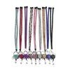 Sleutelhangers Hals Bling Strass Lanyard Intrekbare riem Badge Reel Telefoon Sleutelhouder Trui Keten Lange hanger ketting Glitter Desiger